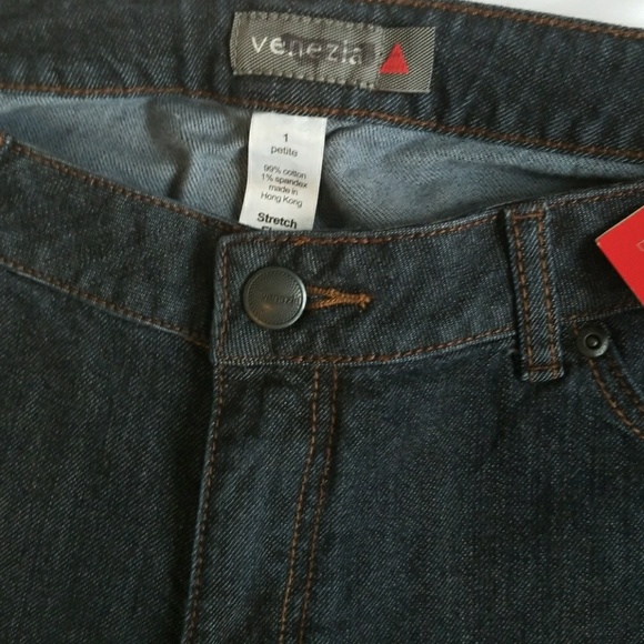 Venezia Women's Jeans Right Fit stretch sz 1 Petit - Picture 6 of 8